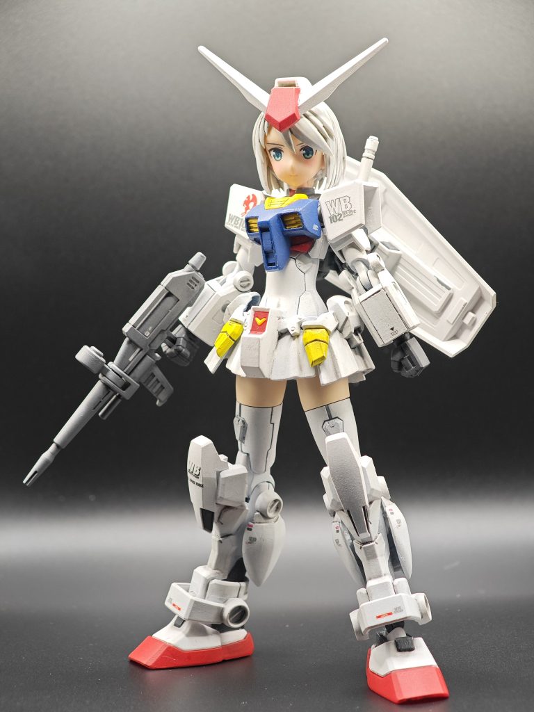 こっちの髪型でガンダムアーマーつけるとこんな感じ。