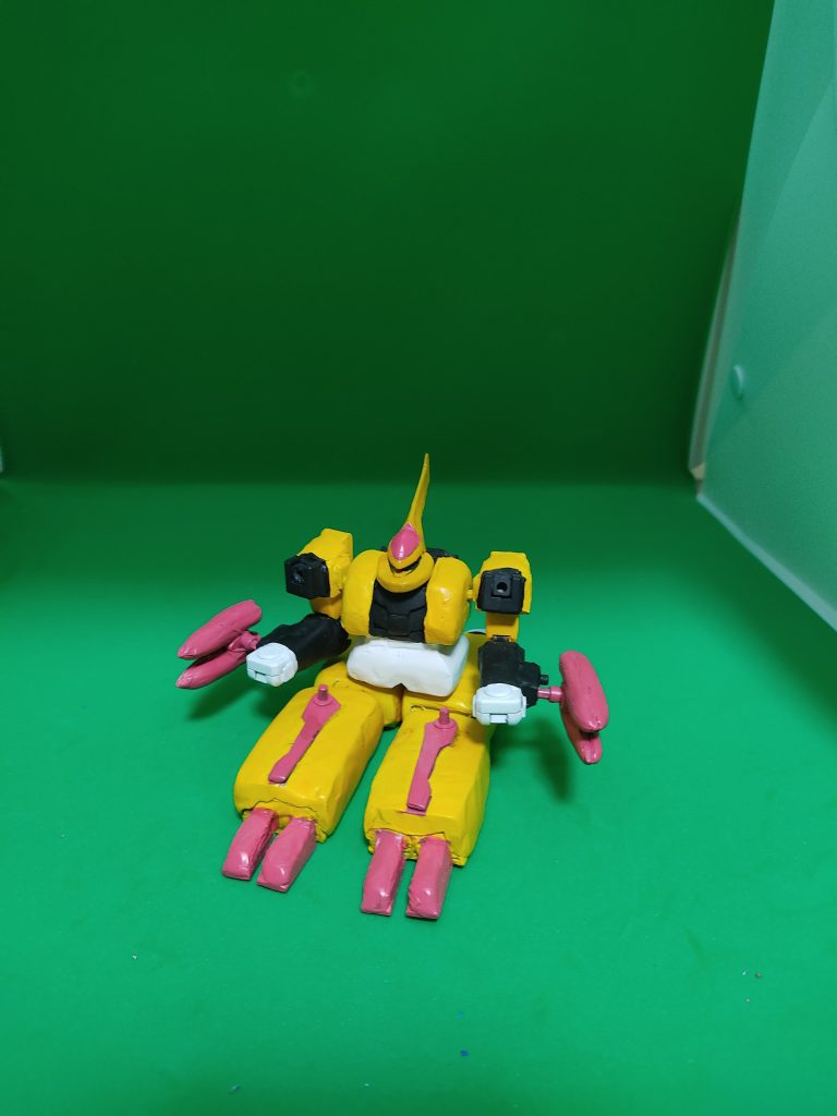 使用したキットは、HGサイコザクやHGグフR35などを使用しました。頭部はHGシグーディープアームズを使いました。 