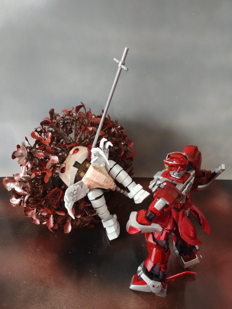 【No.006】vs.ノーマラッグレッドアローが命中し串刺しにされた。ノーマラッグはこちらhttps://gumpla.jp/hg/2034069