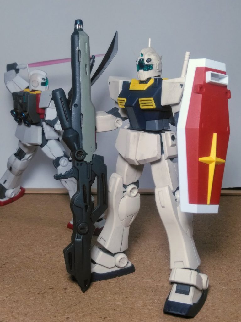 今回の蛇足作業🐍👣を実行です 🤣🤣🤣『ガーベラ・テトラ』 のアレですね 😏 『ジム Ⅱ』の身長よりも、高い?だとッ❗ 😳此は嬉しい 🤤🌊🏄🏄♀️🌊💦💦 ハヒハヒ