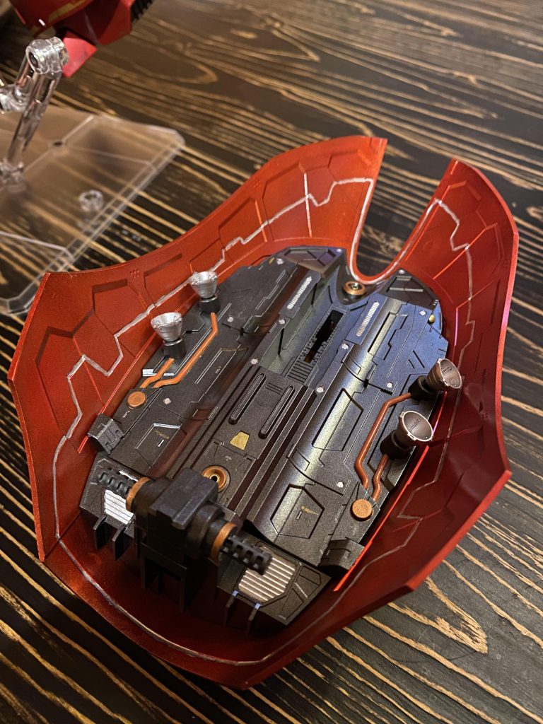 ほぼ見えなくなるリアスカート裏も塗り分けて自己満。ケレンみ〜