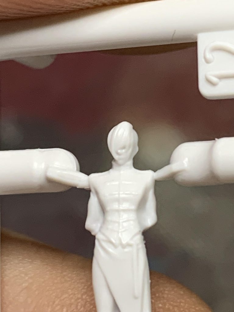 このように前髪で左目が隠れております。