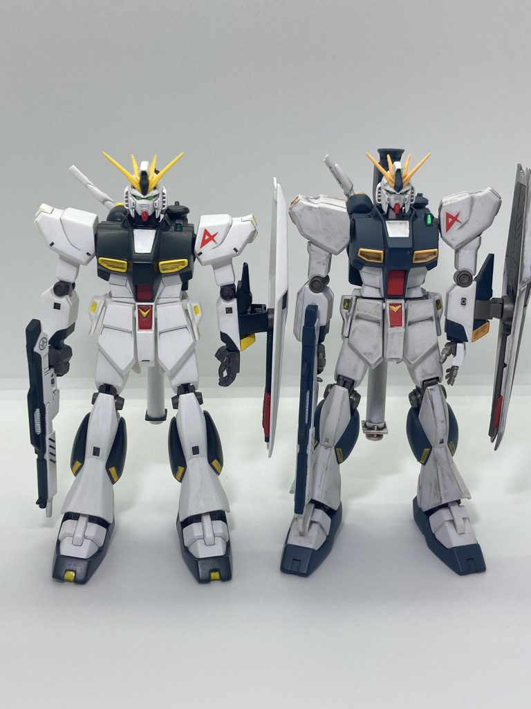 24年1月ガンプラデビュー作品のHGUC版と比較νガンダムで始まりνガンダムで締めた2024年でした!