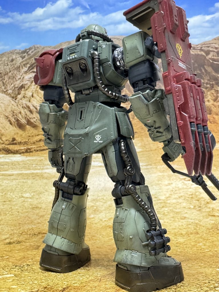 背面尻にもジオンマーク