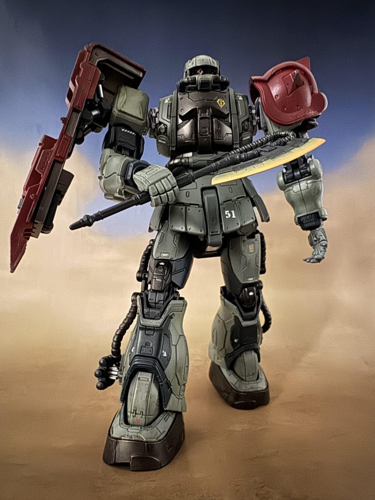 ヒートホークマシンガンも良いですがザクはヒートホークを構える姿がさまになっている気がする…☺️