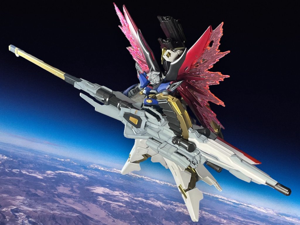 デスティニーガンダムSpecⅡ&ゼウスシルエット–3枚目/制作者：Yushi