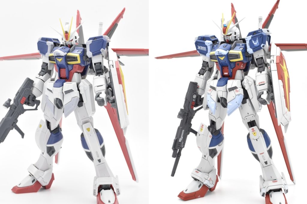 まずは、RG 1/144 フォースインパルスガンダムSpecⅡのビフォーアフターです。