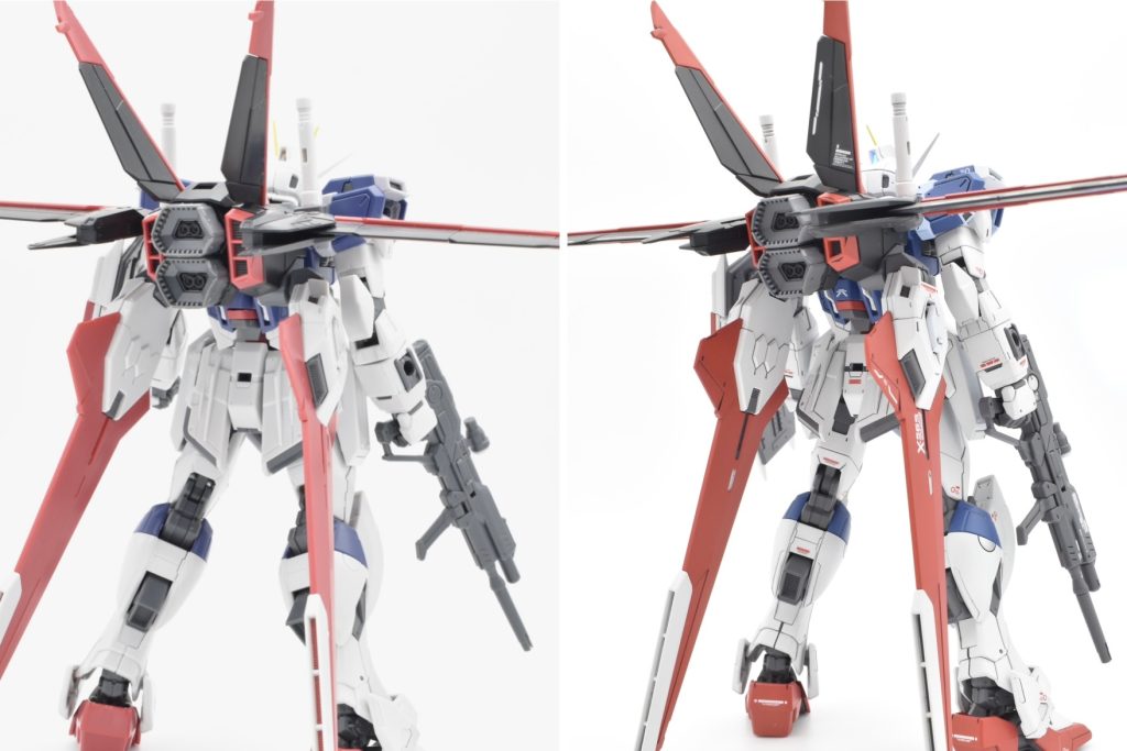 作業工程は以下の通りです。ゲート処理をしながら仮組み改修点・色分けのチェック各パーツの表面処理(エッジ出し、C面処理、パーティングライン消しなど)各パーツのモールドを掘り直し改修後のチェックパーツの洗浄・乾燥エアブラシでサフ&オリジナルカラー塗装マスキングで色分け塗装スミ入れ・面相筆を使って細かな部分塗装水転写デカール貼り付けトップコートを塗布