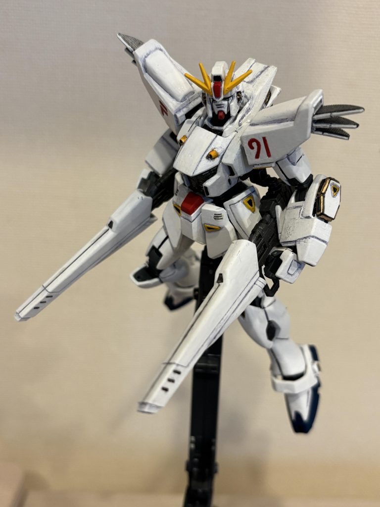 ガンダムF91オリジナルプラン（HGUC通常版塗装替／筆塗全塗装）–4枚目/制作者：押忍やすじろう