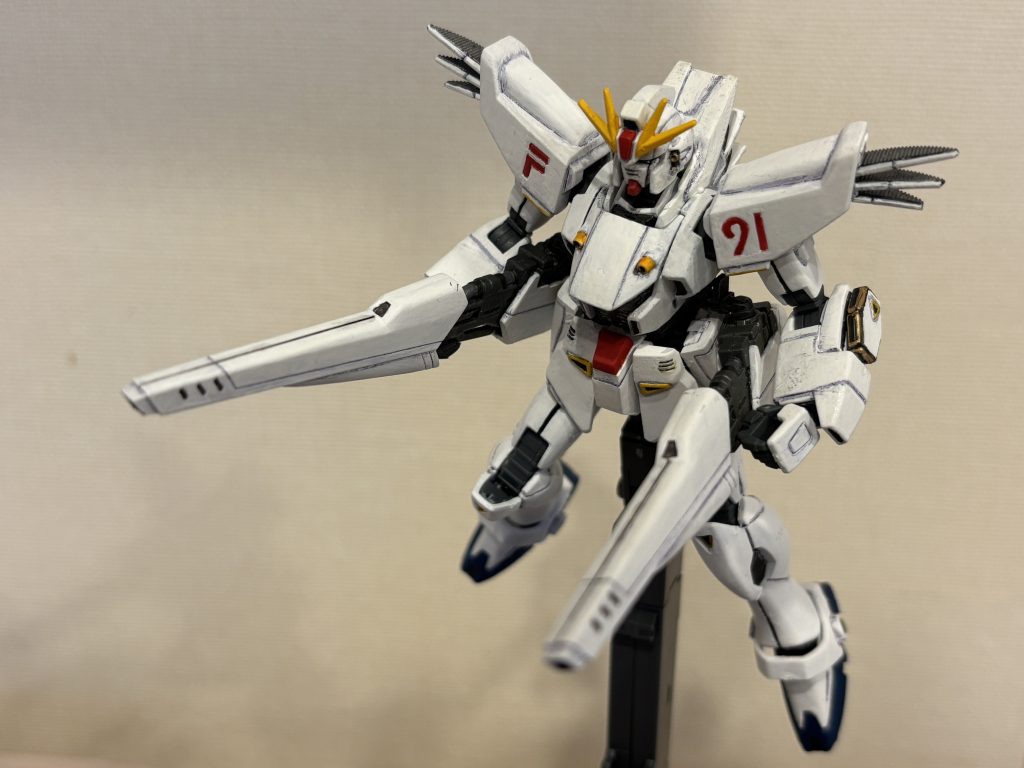 ガンダムF91オリジナルプラン（HGUC通常版塗装替／筆塗全塗装）–5枚目/制作者：押忍やすじろう