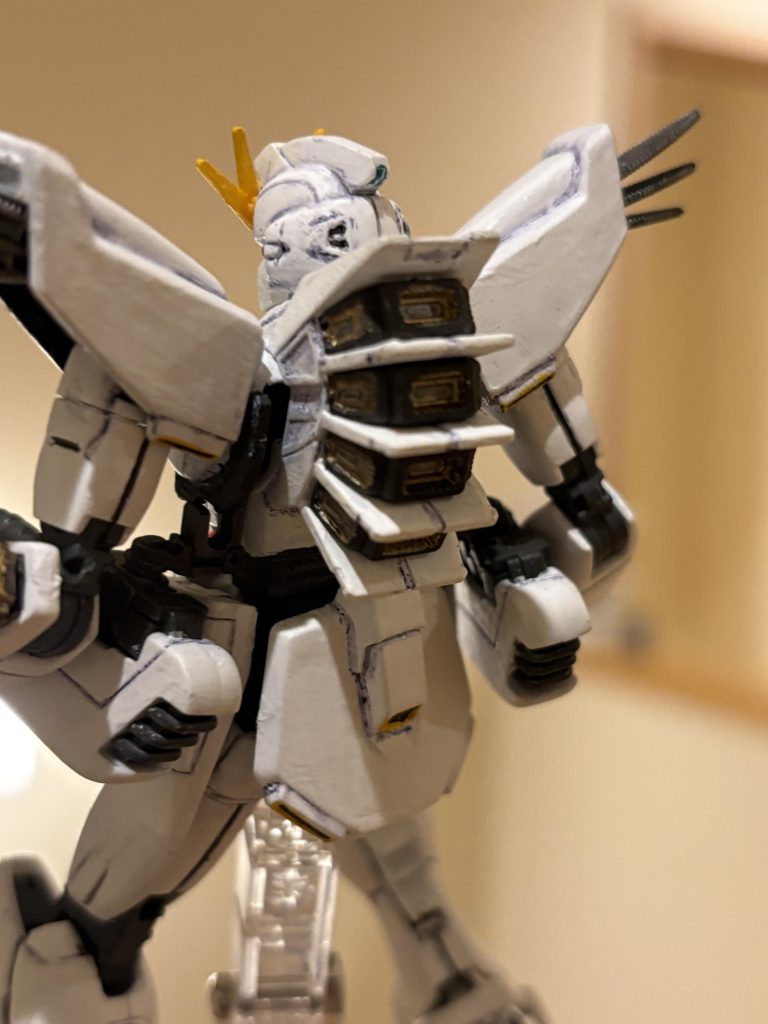 背面スラスターは、修行が足りません。