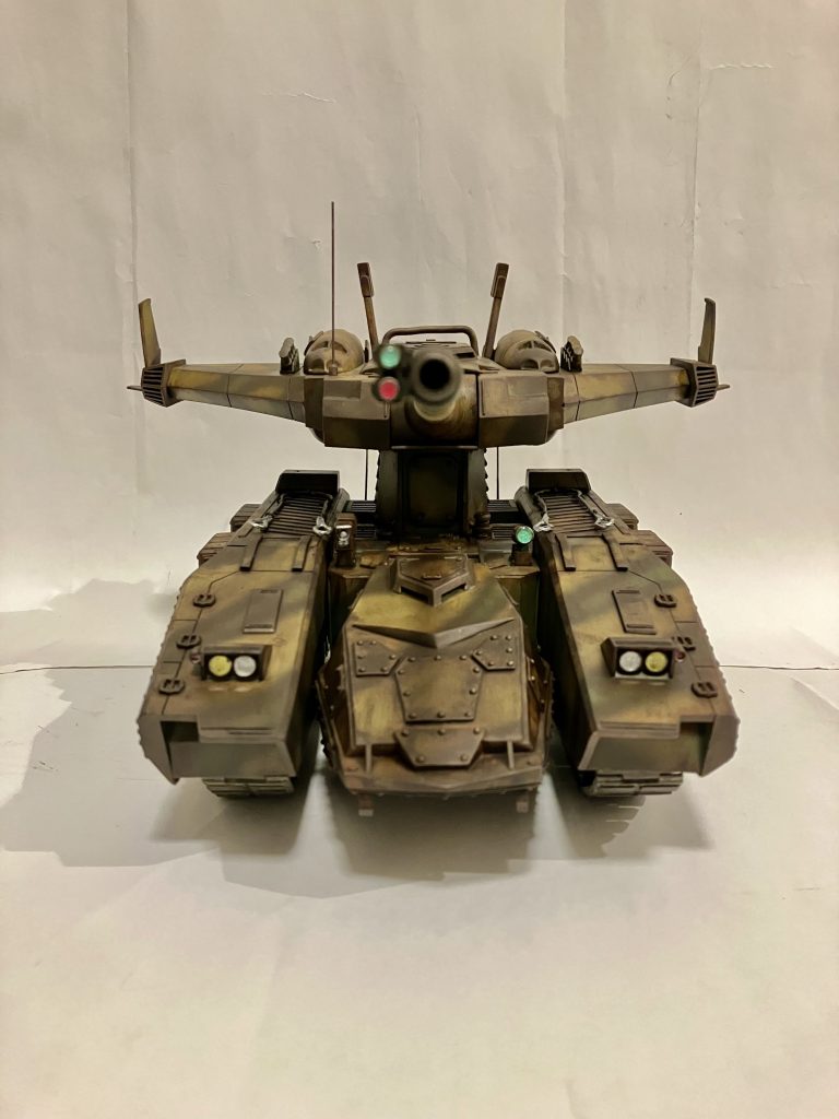 ウェザリング後のマゼラ・アタックフィルタリングとウェザリングを用いて汚してみました