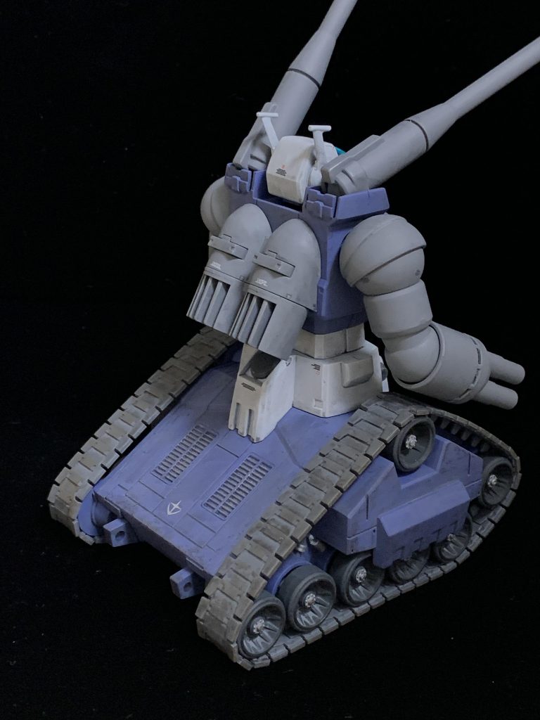 既に他の部隊でも使用済みということから、完全な新品ではない、かつパイロット「ラリー・ラドリー」が湿地帯で試運転していたであろうことを考えて、ピカピカの新品仕上げではなく、それなりにウェザリング＋フィルタリングをしました。