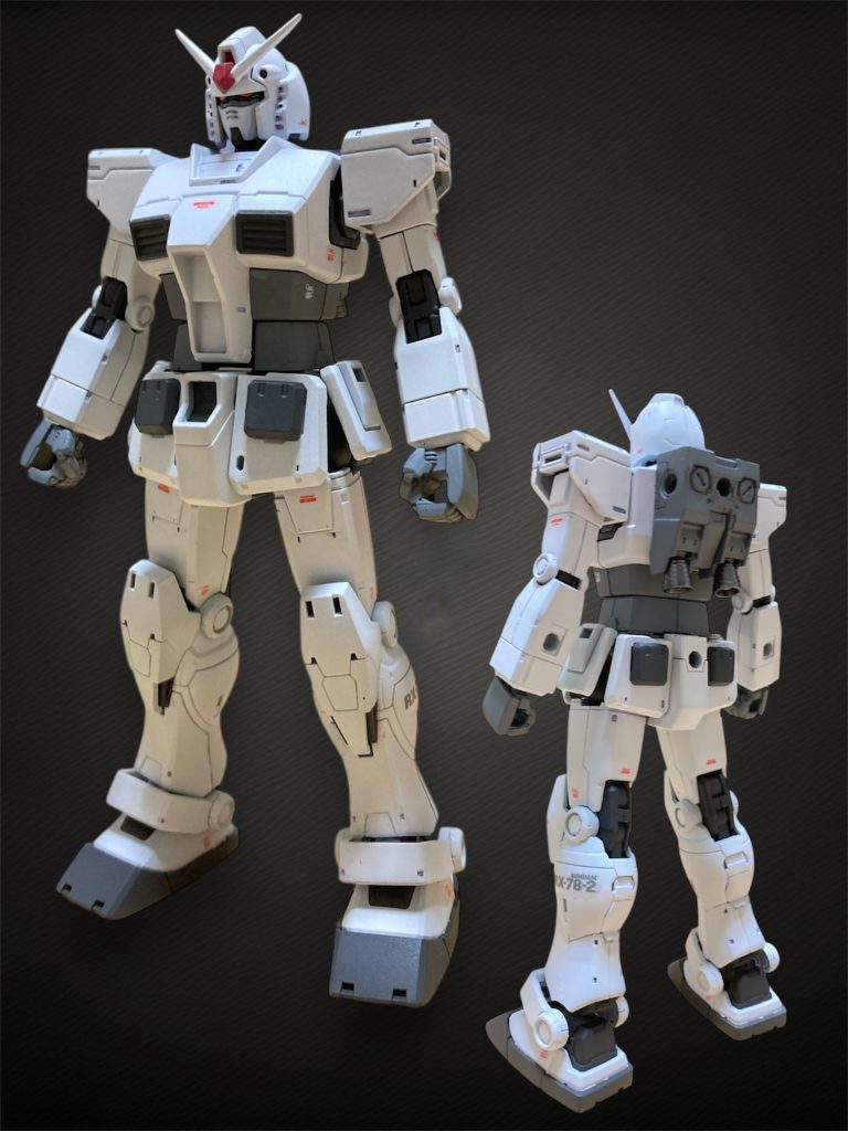 増加装甲無しのガンダムティターンズブルー1やミッドナイトブルー、オーシャングレーなどを使い分けています。