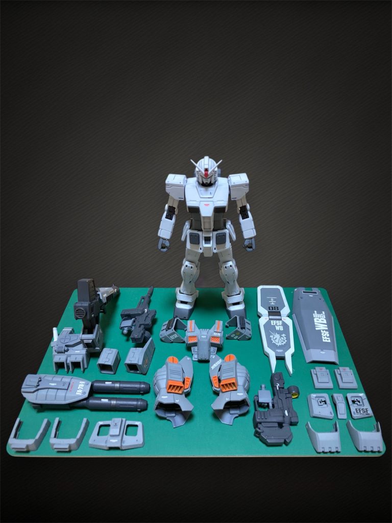 増加装甲取付け前これまで同様、増加装甲は一度取付けると中のガンダムの塗装剥がれが起きるので外せません😭