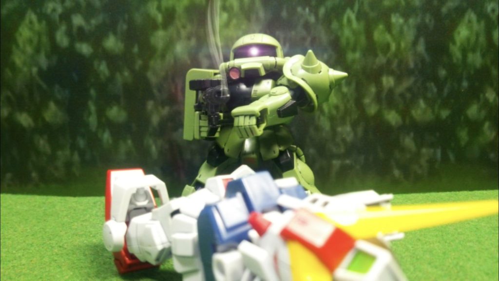 キービジュアルのせいでザクに負けたイメージがある陸ガン