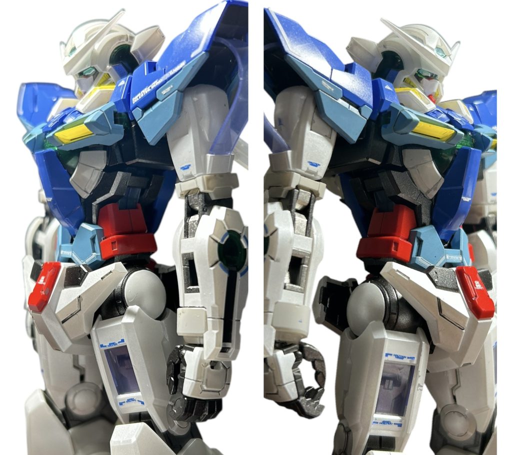 装備無し、前から。折角パーツ分割されているので色分けして情報量増やしました。