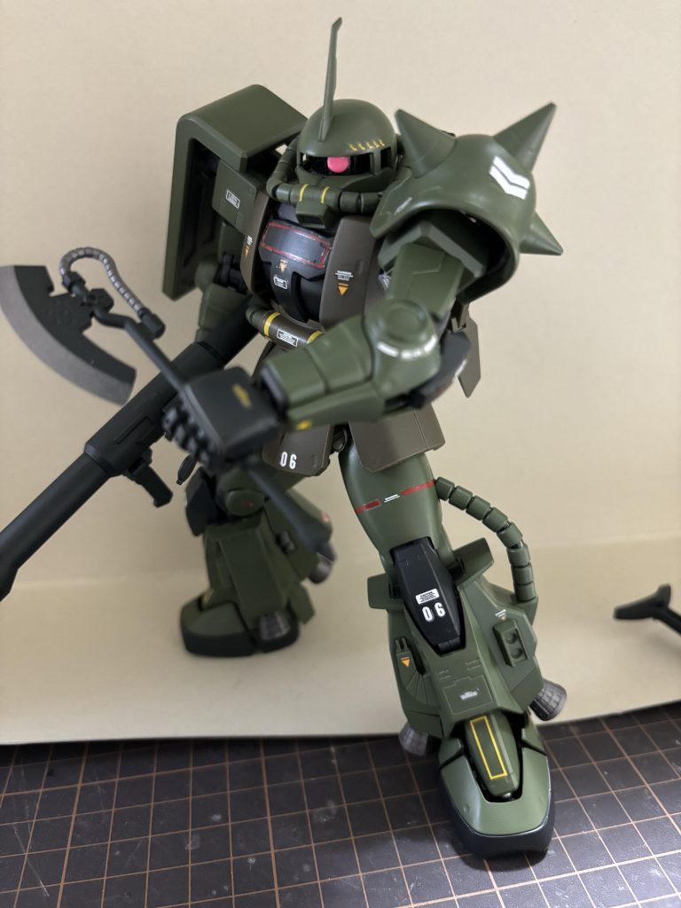 試作ザクバズーカとヒートホークを提携して!