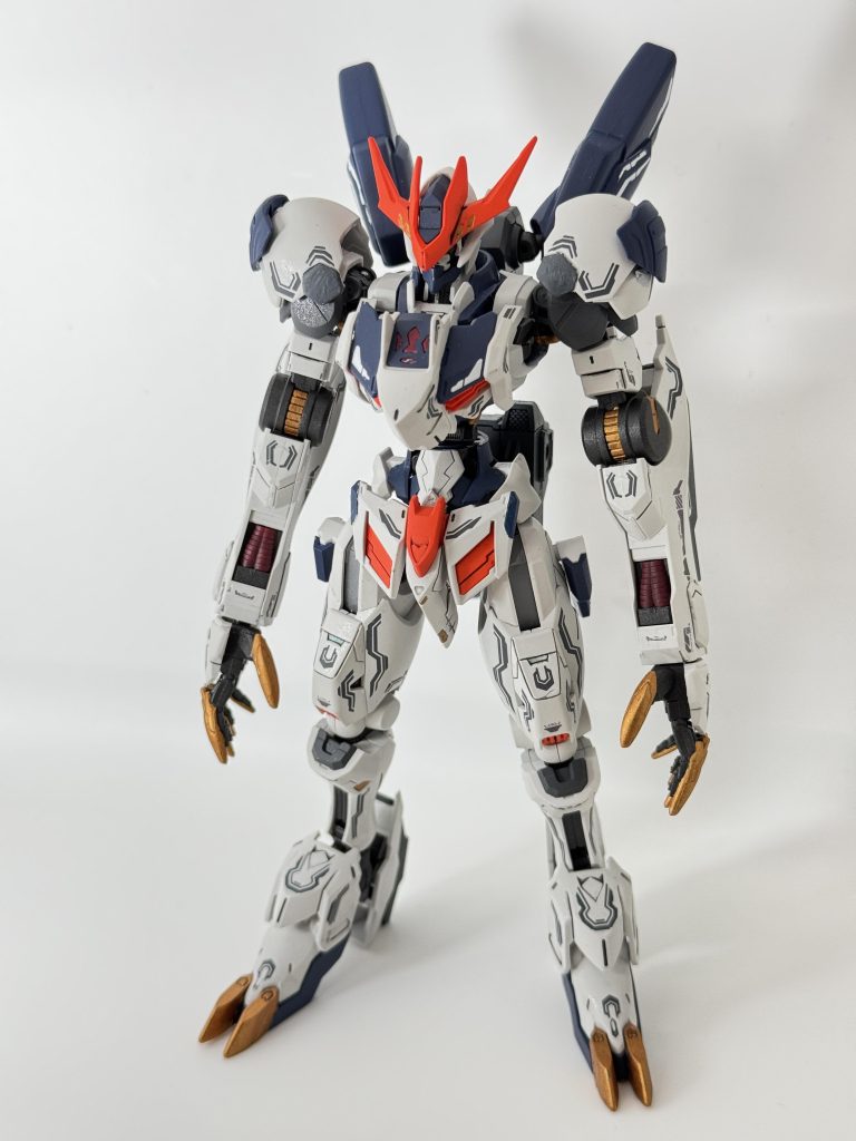 塗装メモ白外装:G ニュートラルグレーに少し黒を追加青外装:G ダークマーズブルーオレンジ:F ルミオレンジフレーム:ガンメタルその他細かいところをしたデルカラーで筆塗装