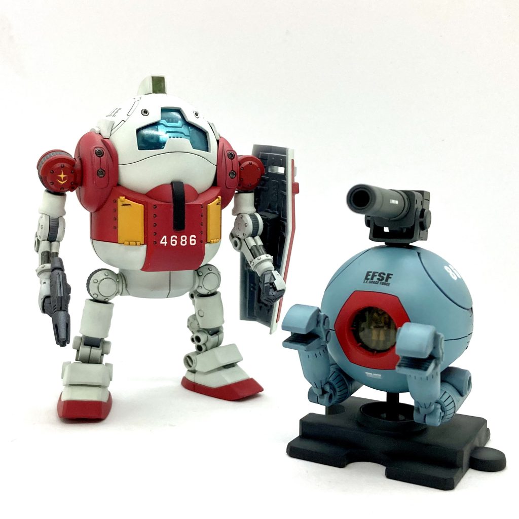 ズゴックハロに貫かれるためだけに、先行して作られたジムハロ。やっと相棒ができましたね🤭