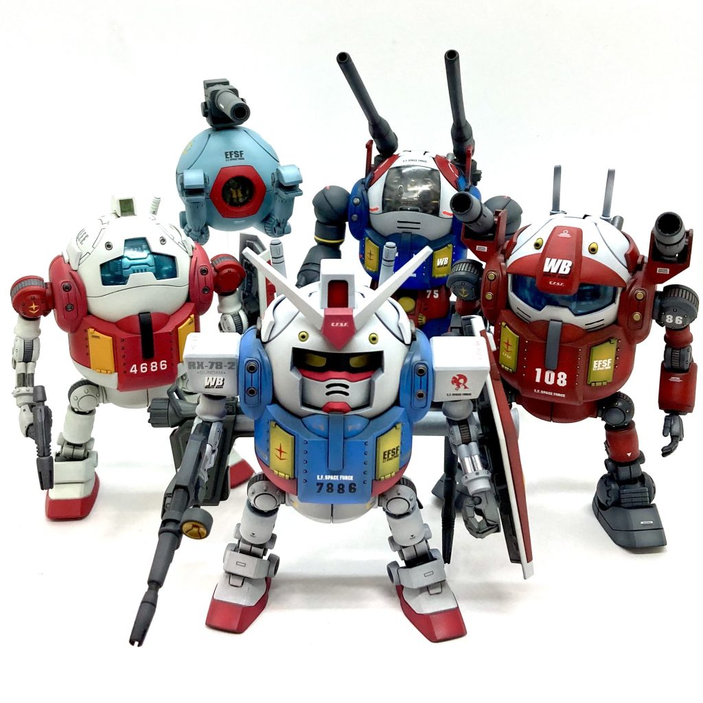 ぜ〜んぶハロでございます😌これにてV作戦RX-HARO計画完了‼️来年中には『ファーストガンダム全モビルスーツハロ化計画』完了できるかな?