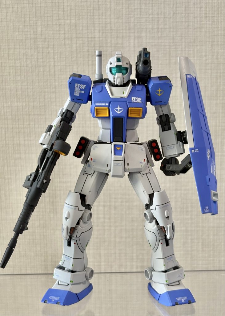 HG 1/144 ジム (ショルダー・キャノン装備/ミサイルポッド装備)–5枚目/制作者：ソラ