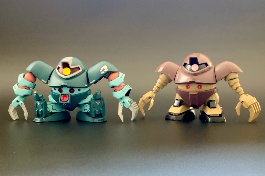 素組のゴッグと並べて