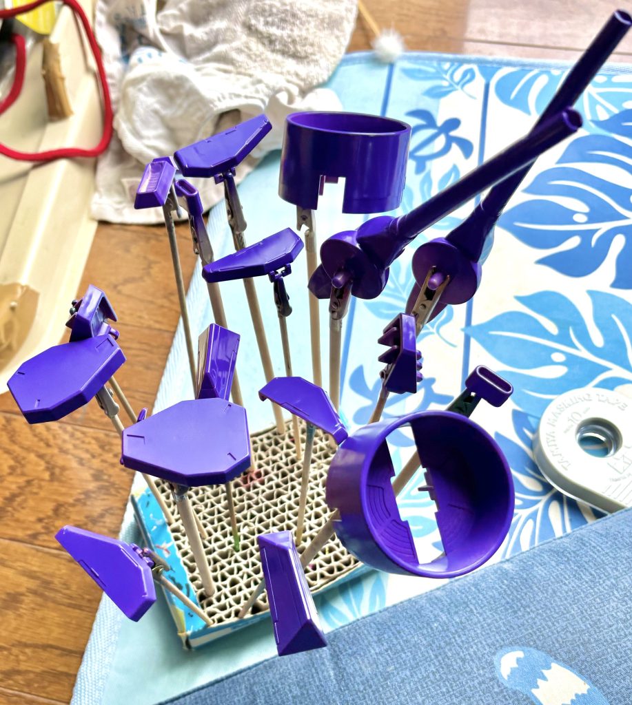 パープルはちょっと濃いめの方が良かったので。