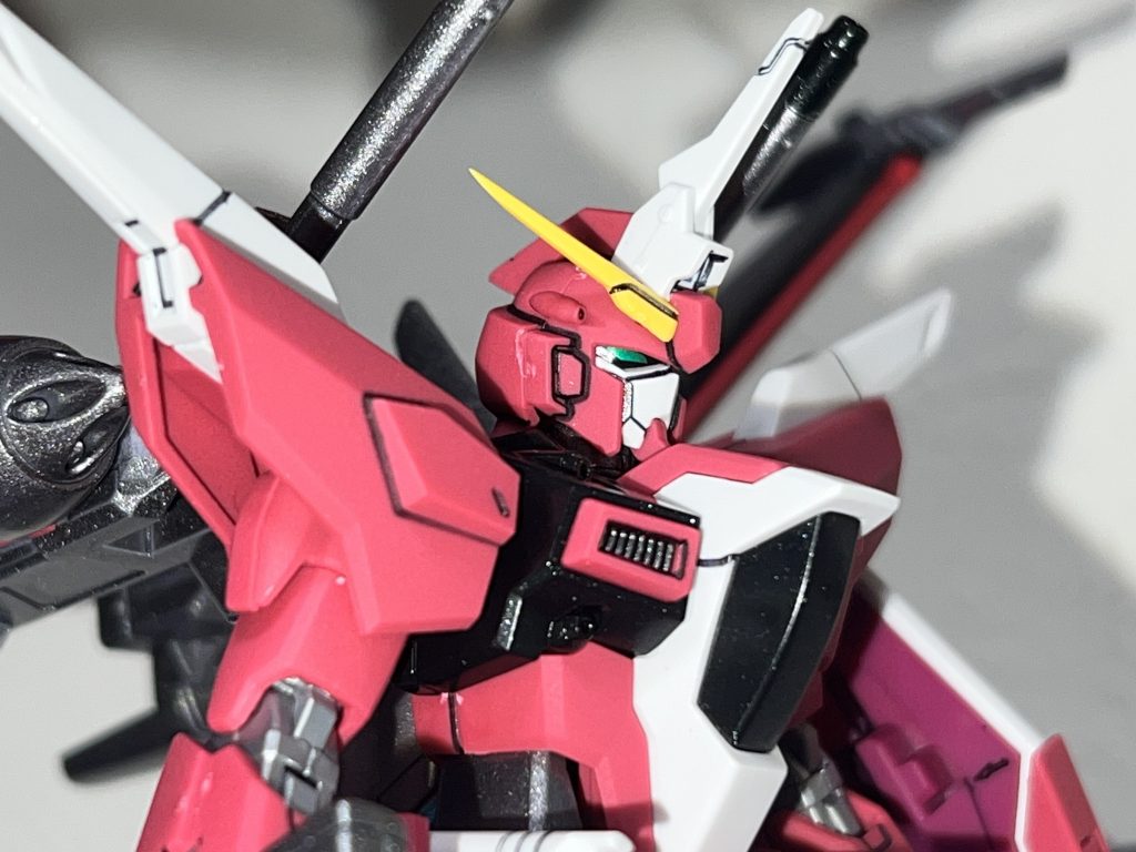 わかりにくいが黒の部分は、パールクリヤーバックパックは、ライトガンメタル吹きました。