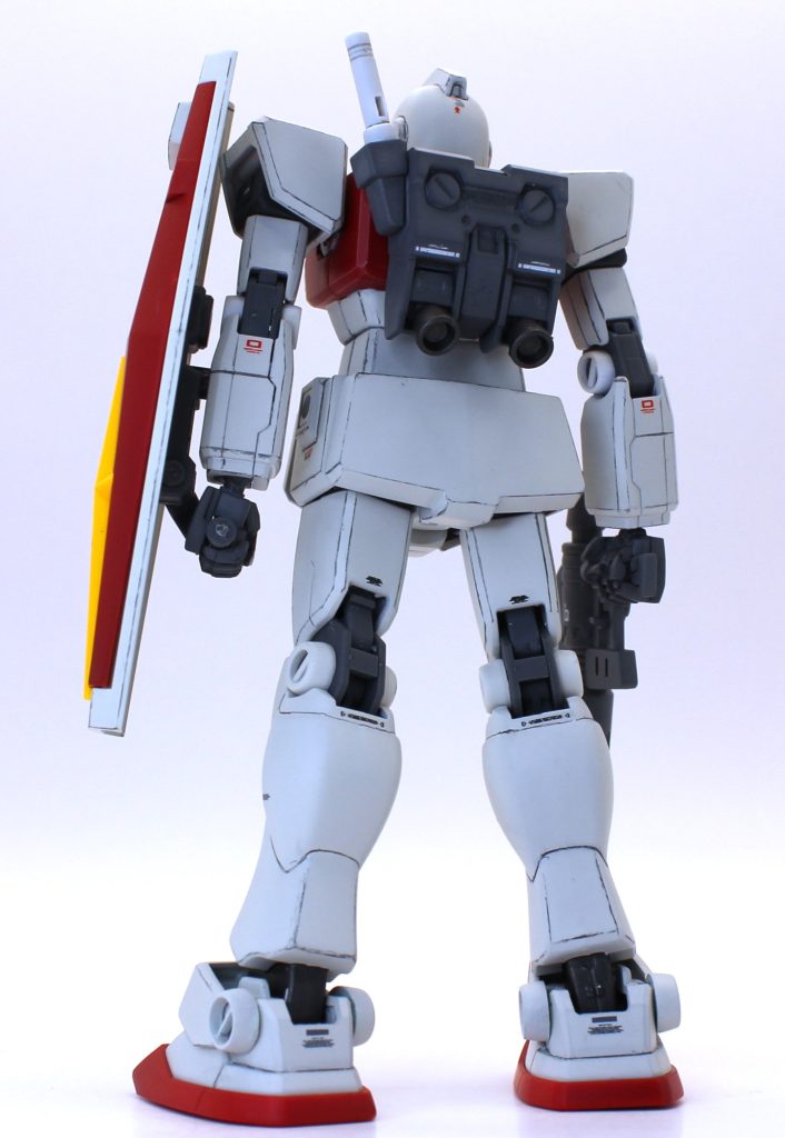 各部位の使用キットは以下になります。頭部:HGUCジムⅡ胸部&腹部:HGUCジムⅡ腰部:HGUCジムⅡ+HGUCリバイブガンダム腕部:HGUCリバイブガンダム腿部:HGUCリバイブガンダム脛&スリッパ:HGUCジムバックパック:HGジムインターセプトカスタムシールド:HGUCリバイブガンダムスプレーガン:HGジムインターセプトカスタム