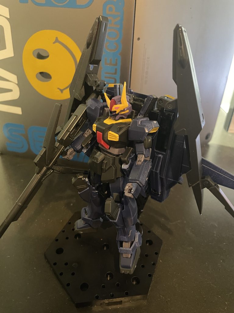 HG マスクコマンダー風　ティターンズカラー　スーパーガンダム改造