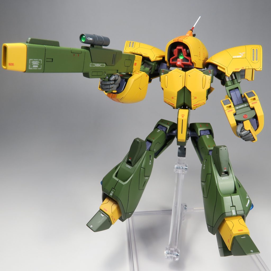 ビームライフルのダボは自作スコープで隠しました