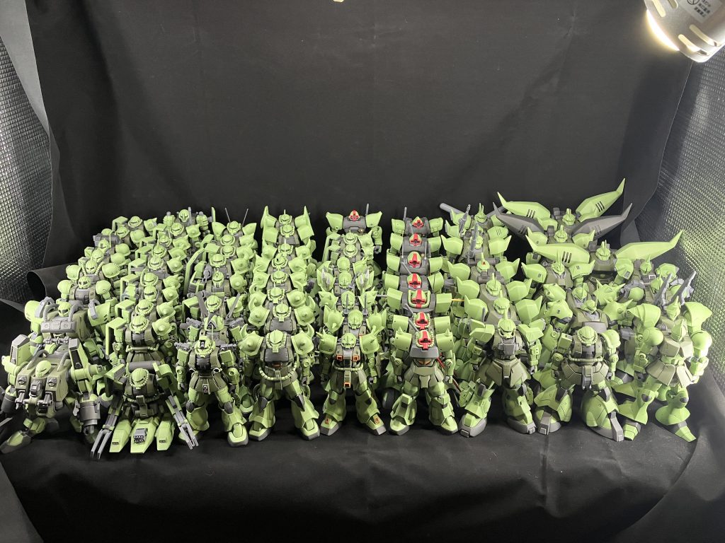 展示会で出品するときは毎回取り外すので並べるとこんなことになります。(これは以前撮影したものです。)