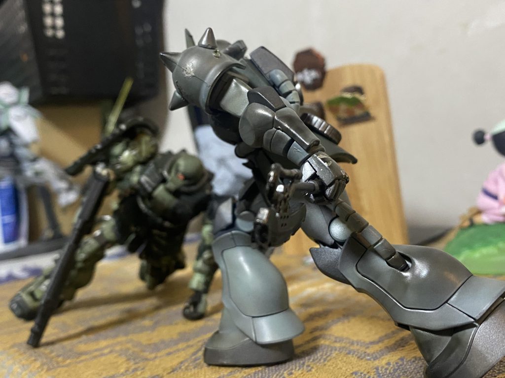 全身炙ってます。