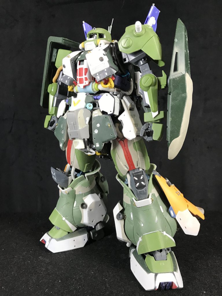 ミキシング状態なかなか大変な作業でした(zaku-kao4)