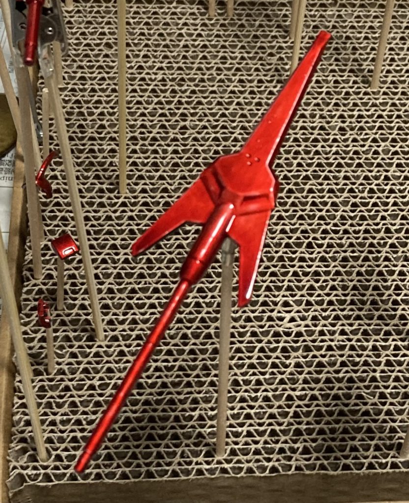 かなりいいメタリック光沢になったと思います。 