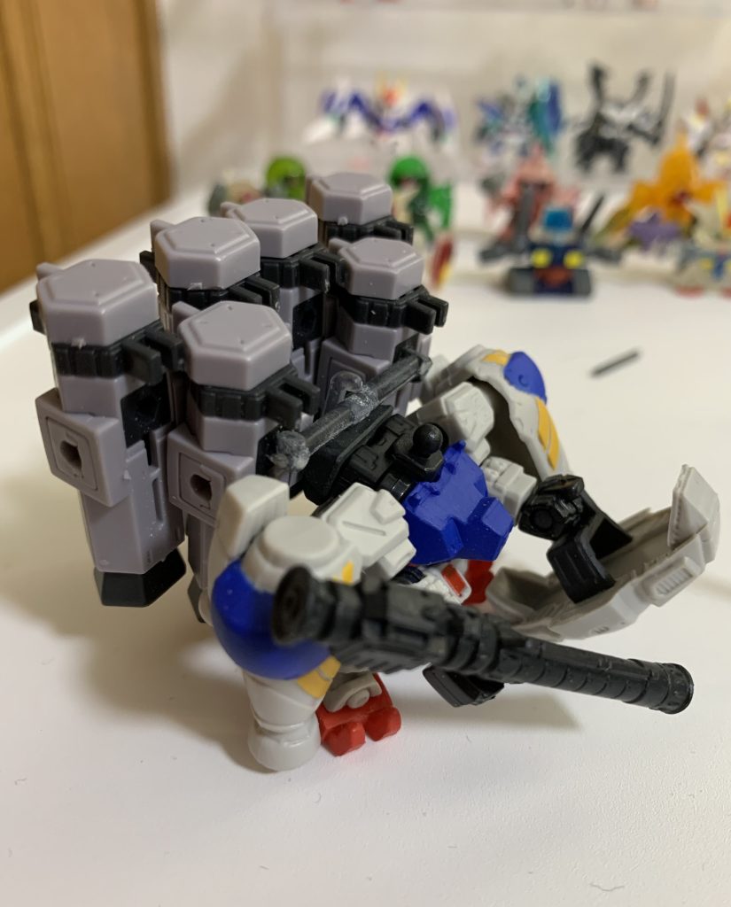 引っかけて、頭をはめたら完成！