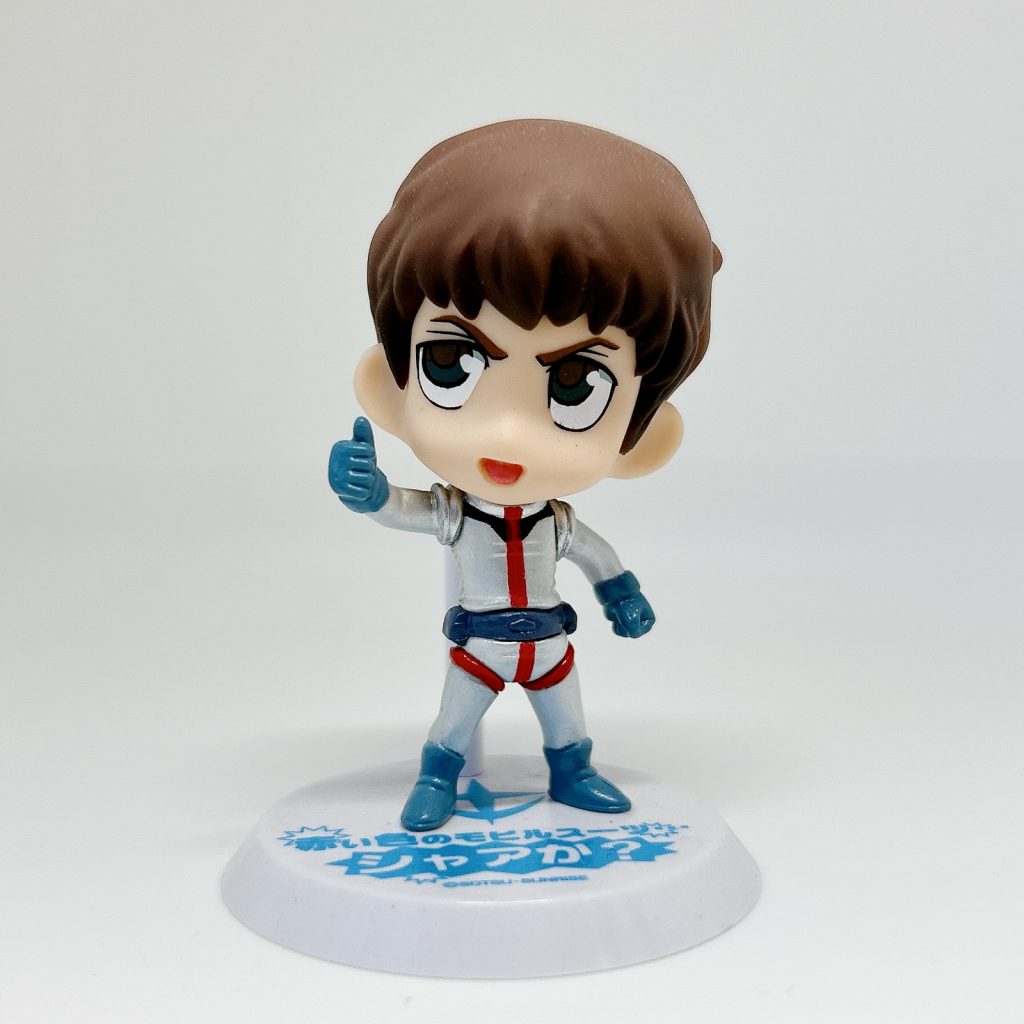 【不動のセンター「アムロ・レイ」】ボーカルを担当しており、グループ結成からセンターを務め続ける。デビュー曲である「ラスト・シューティング」歌い出しの「アムロ、行きまーす！」はライブにて1番の盛り上がりを見せる。