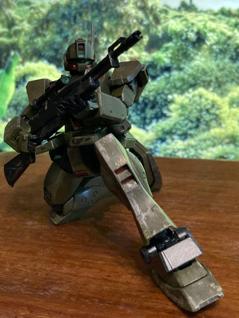 やっぱスナイパーはこれか！‥ってフロントアーマを分割し忘れたので、ちょい恥ずかしいスタイルに🫣