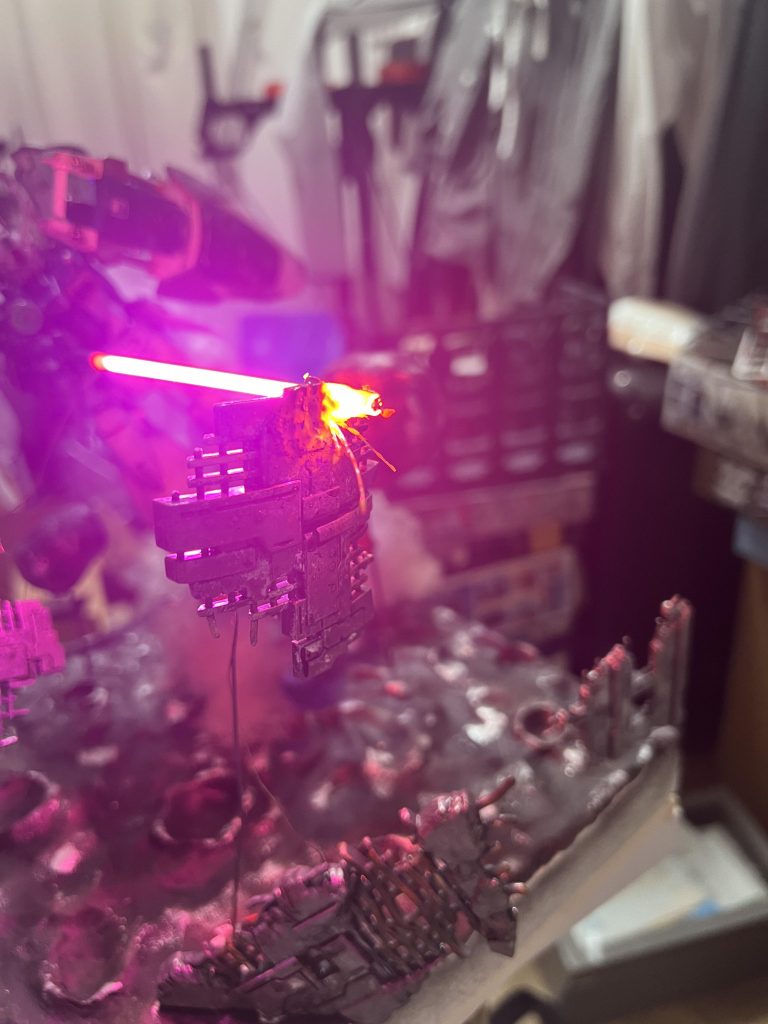 GP01 Fb デブリ宙域での戦闘ジオラマ–3枚目/制作者:@k_tukuru