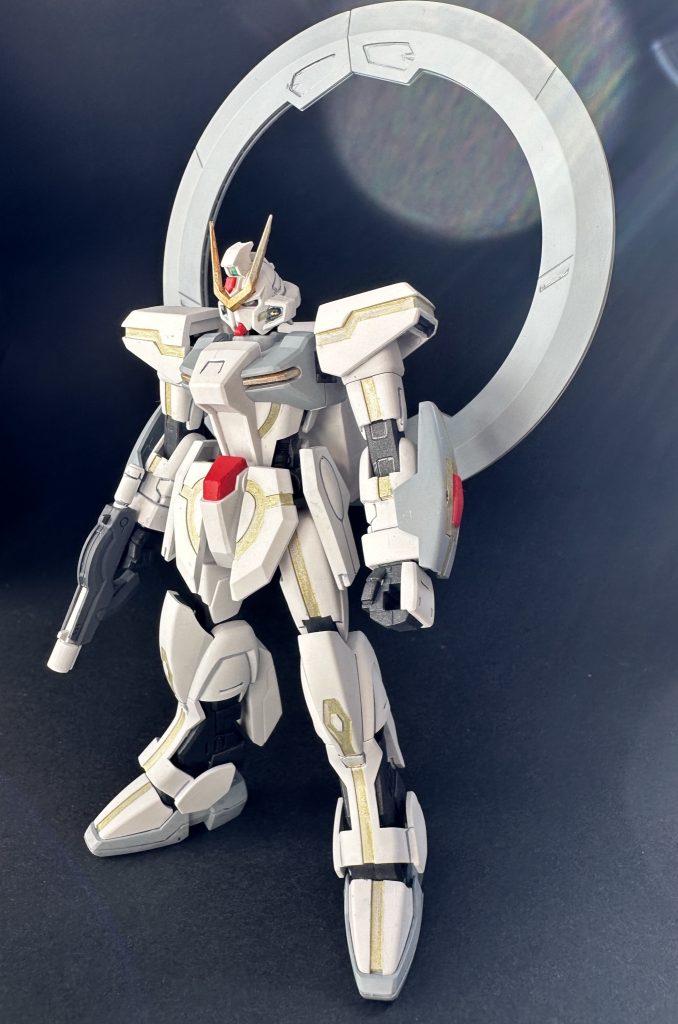 不意に光が入ってちょっといい感じに。こちらをメイン画像にすればよかったかしら。プラモデル完成品　2024 その92