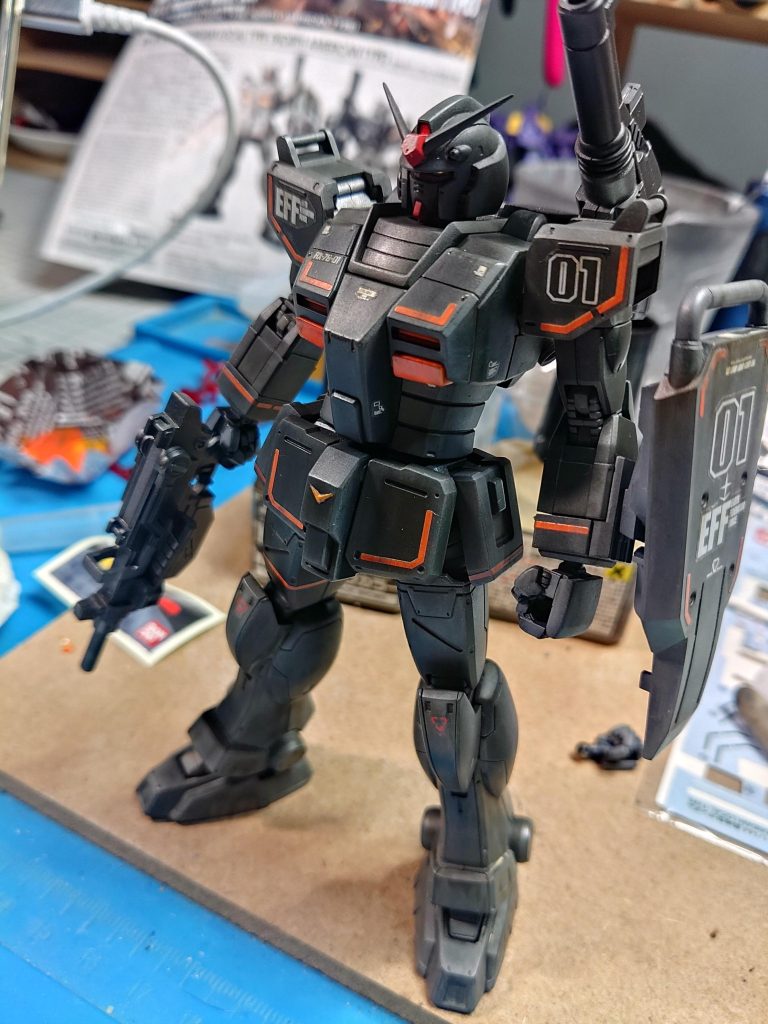 オーバースケールにならないように、少しづつ、汚して…