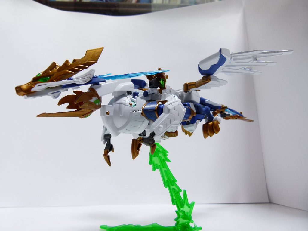 全武装を合体させた竜鳳形態。元キットに準じます。3ミリメソッド大活躍。