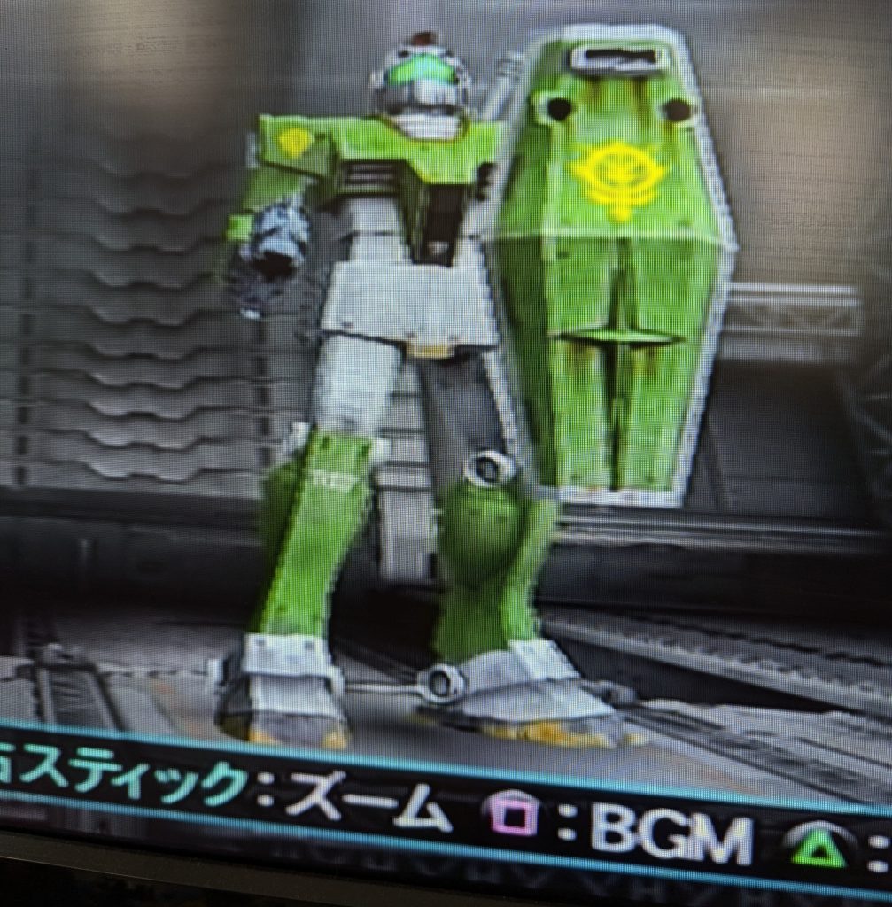 元ネタはこれだったりします。PS2ソフトの連邦VSジオン。こんなふうにしたいなと思ったのがスタートです。だいぶ変わっちまいましたが…