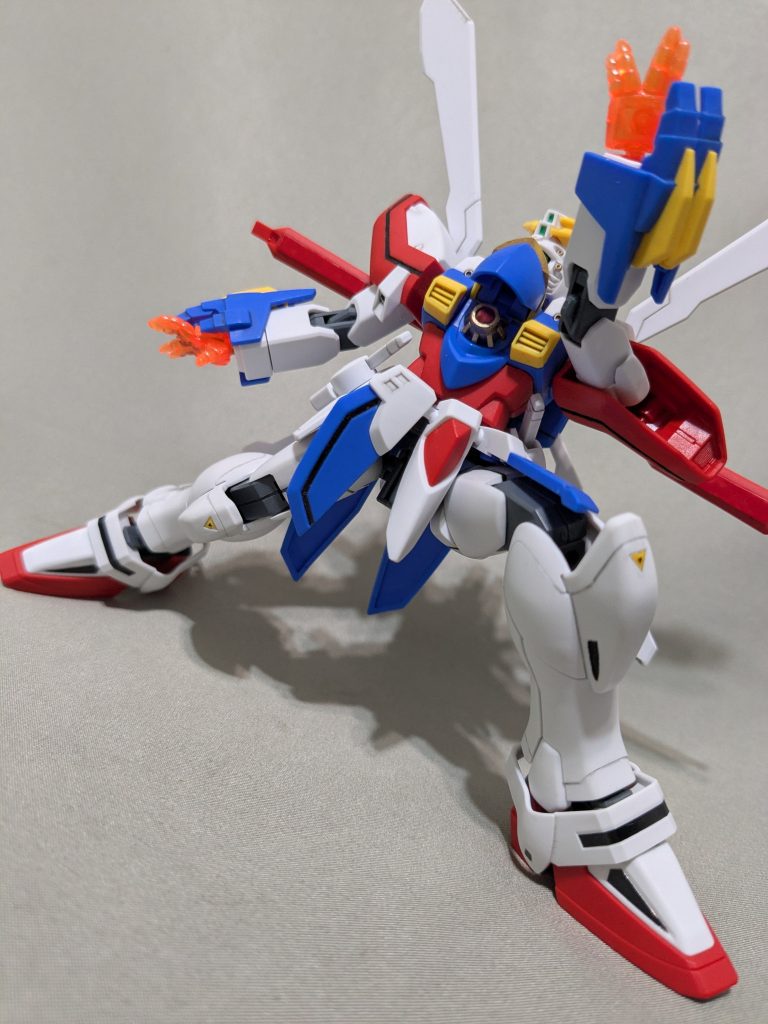 左のゴッドフィンガー!左アッパーだった気がするので、左足踏み込んで下からこんな感じかな〜と