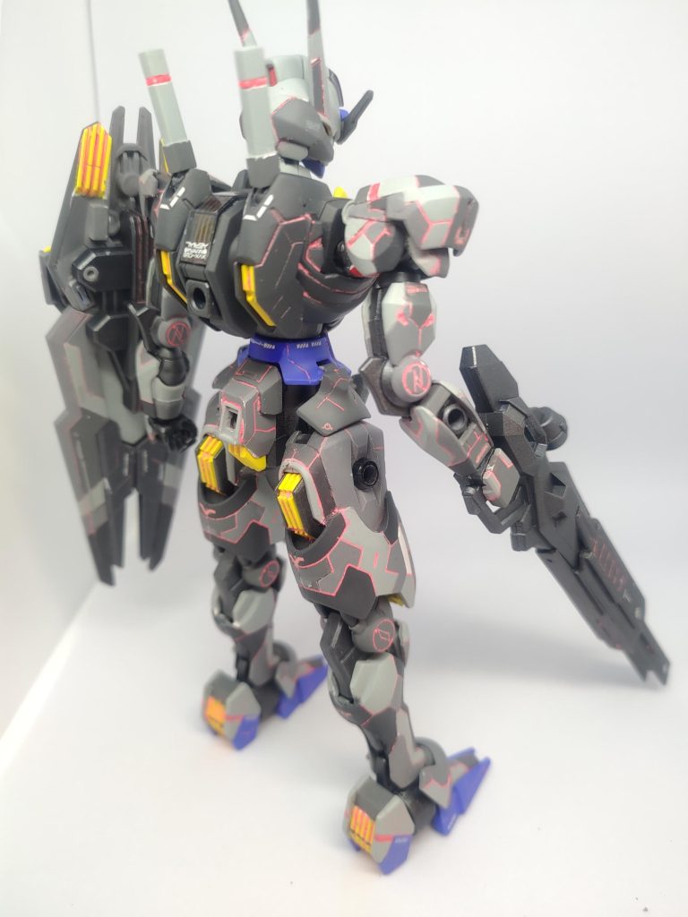 素立背面スナイパーバレルは着脱可能に作っていますが、手首の保持力が足りてまへん。