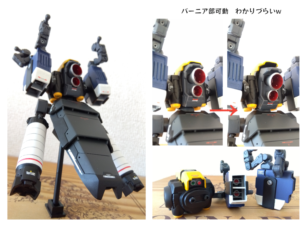 バックパックアルバ・ビーネクシャトリヤの胴体をくり抜き可動式のバーニア部をスクラッチ。上部にセンサー的なものを設置クシャトリヤ肩部を加工。胴体への接続軸を本体に干渉しないよう位置を変更。1ミリプラ板を貼り付けて一回り大きく。内部にバーニアとそのカバーをスクラッチバインダー接続アームはケンプの肘フレームとSDCSの内部フレームをベースに30MMのパーツなどで作成下側のベースはアンジェロギラズールのバックパックを加工。外側カバーとサイドのパーツはスクラッチ。タンクはSDのFAユニコーンのものをそのまま