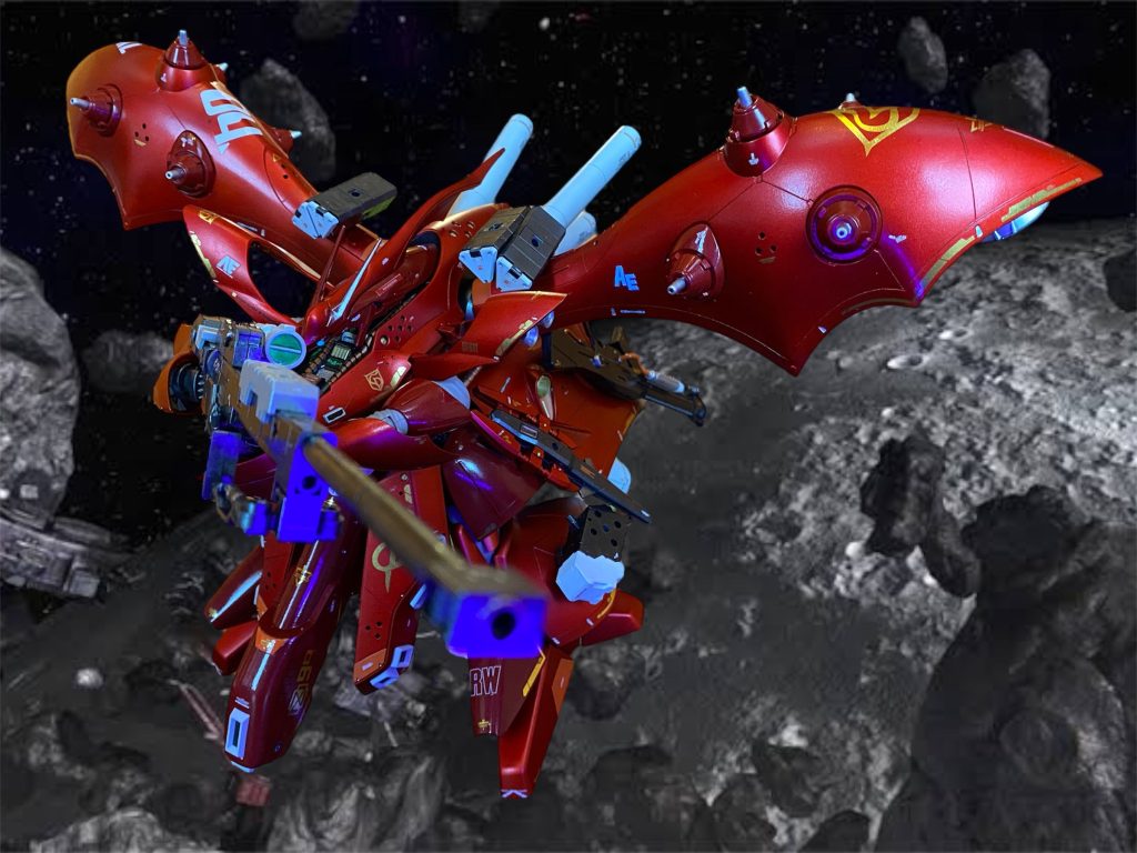 その後、占拠したスウィートウォーターを拠点とし、シャア艦隊はルナツー降下作戦、アクシズ降下作戦を敢行。アクシズ落とし、その最終局面においてアムロとの宿命の対決に負けたシャアは、一人コクピットにて過去を思い返していた。それはこれまでに出会った女たちへの想いと贖罪であった。「クェス、私には父を務めるまでの度量も無かったのだ。ナナイ、お前を愛するよりもその物わかりの良さを利用しただけになってしまったかもしれないな。レコア、君にも居場所を作ってやれなかったな。ハマーン、ナタリー、君たちを守ってやれなかったのは私の弱さだ。ララァ、私を導いて欲しかった。私に真のニュータイプの力があれば。母さん、貴方さえ、、あの日、貴方さえ失わなければ、、！私はこの身を赤い復讐などに染めず、ずっとキャスバルのままで居られたのかも知れません。。。」