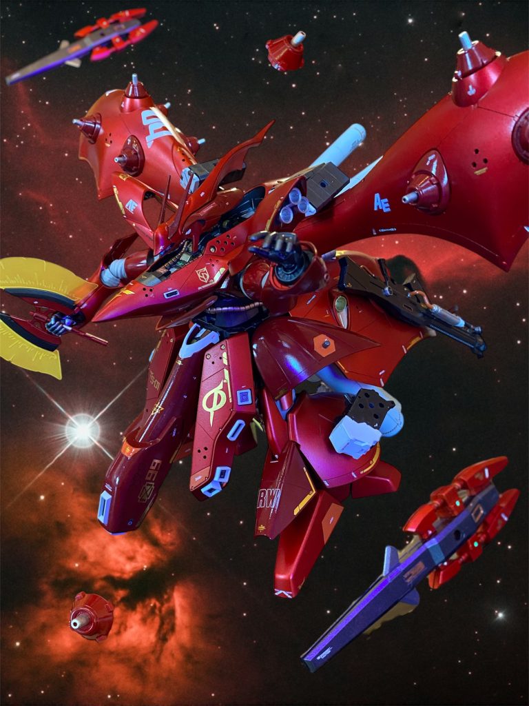 名を偽り、父ジオン・ズム・ダイクンの仇であるザビ家打倒を果たしでもなお、母を失ったその深い哀しみが癒えることは無かった。宇宙に上がった人々を蔑み、地球という壊れかけた楽園を貪り尽くした特権階級の過ちは間違いなく大きな罪であったが、スペースノイドもまた自らの正義の為と疑わず、数々の取り返しのつかない過ちを犯してきた。一年戦争、デラーズ紛争、グリプス戦役、ネオ・ジオン抗争、、、終わりのなき戦いの連鎖は、最早、スペースノイドの正義か、アースノイドの悪かを決着させる手段など無い事を証明し、人類という、どうしようもなく愚かな種の業の深さをただただ見せつけるのである。 だから私は誓った。地球を憎しんで潰すのではない。人類に絶望し、人類を否定し、人類に自らを顧みさせるのだと。だが、何だ？この暖かな光は？サイコフレームの共振によって集められた人々の意識？母なる惑星を潰してはいけないという人類の総意？では、なぜ地球がこうなるまでに追い詰めたのだ？