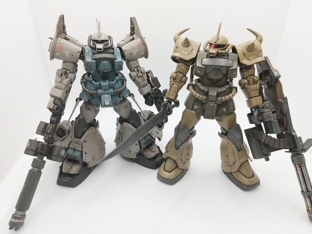 以前作成したグフ・カスタムと